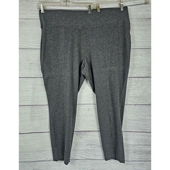 CJ Banks Signature Slimming Straight Leg Leggings Grey Size 3X - Picture 1 of 4
